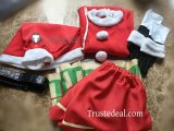 Pokemon Trainer Rosa Mei Holiday Santa Red Cosplay Costume