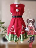 Pokemon Trainer Rosa Mei Holiday Santa Red Cosplay Costume