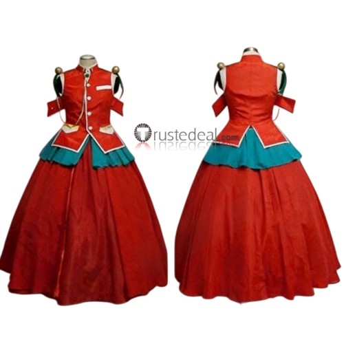 Revolutionary Girl Utena Anthy Himemiya Red Dress Cosplay Costume