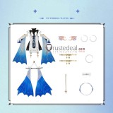 Wuthering Waves Cartethyia Blue Cosplay Costume