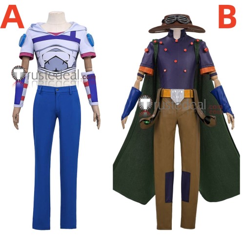 Jojo's Bizarre Adventure Johnny Joestar Gyro Zeppeli Cosplay Costume