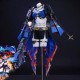 Wuthering Waves Galbrena Blue Black Outfit Cosplay Costume