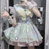 Needy Streamer Overload NEEDY GIRL OVERDOSE OMGkawaiiAngel chan KAngel White Maid Lolita Dress Cosplay Costume