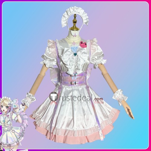 Needy Streamer Overload NEEDY GIRL OVERDOSE OMGkawaiiAngel chan KAngel White Maid Lolita Dress Cosplay Costume