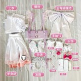 Needy Streamer Overload NEEDY GIRL OVERDOSE OMGkawaiiAngel chan KAngel White Maid Lolita Dress Cosplay Costume