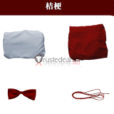 Inuyasha Kikyo Inuyasha Red White Kimono Cosplay Costume