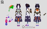 Vtuber Virtual Youtuber VWP RIM Rime Etopirika KAF Kafu Fourth Form Owl Cosplay Costume
