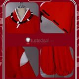 Inuyasha Kikyo Inuyasha Red White Kimono Cosplay Costume