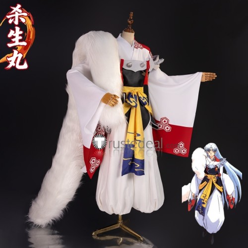 Inuyasha Sesshoumaru Kimono Cosplay Costume 2