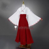 Inuyasha Kikyo Inuyasha Red White Kimono Cosplay Costume