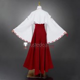 Inuyasha Kikyo Inuyasha Red White Kimono Cosplay Costume