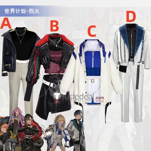Project Sekai Colorful Stage PJSK Vivid BAD SQUAD Rekka Shinonome Akito Aoyagi Toya Azusawa Kohane Shiraishi An Cosplay Costume