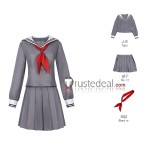 Project Sekai Colorful Stage PJSK Asahina Mafuyu Azusawa Kohane School Uniform Grey Cosplay Costume