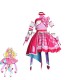 Kimi to Idol Pretty Cure Sakura Uta Pink Cosplay Costume