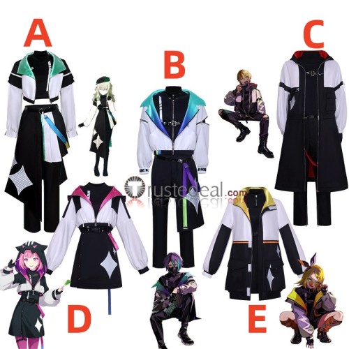 Project Sekai Colorful Stage PJSK Cyberpunk Dead Boy Wonderlands x Showtime x Kagamine Rin Kamishiro Rui Tenma Tsukasa Nene Emu Cosplay Costume