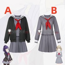 Project Sekai Colorful Stage PJSK Asahina Mafuyu Azusawa Kohane School Uniform Grey Cosplay Costume