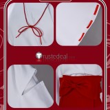 Inuyasha Kikyo Inuyasha Red White Kimono Cosplay Costume