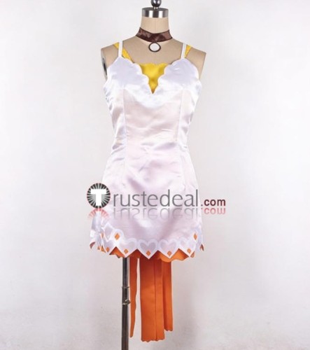 Tales of Zestiria Edna White Outfit Cosplay Costume Custom Size