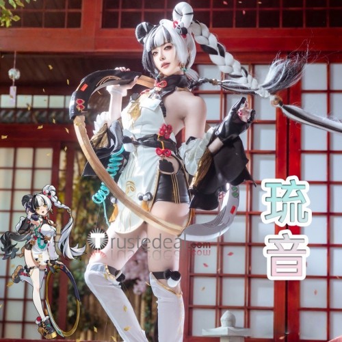Zenless Zone Zero ZZZero Dialyn Black White Outfit Cosplay Costume