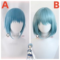 Puella Magi Madoka Magica Miki Sayaka Blue Cosplay Wig