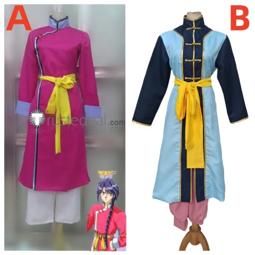 Fushigi Yuugi Nuriko Pink Blue Outfit Cosplay Costume