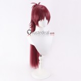 Puella Magi Madoka Magica Sakura Kyoko Braid Long Ponytails Wine Red Cosplay Wig