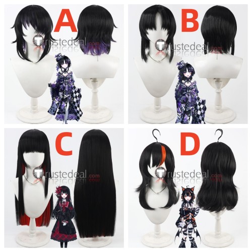 Magical Girl Witch Trials Mahou Shoujo no Majo Saiban Houshou Margo Nikaido Hiro Sawatari Coco Black Cosplay Wig