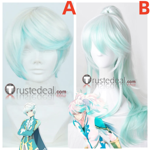 Tales Of Zestiria Mikleo White Blue Cosplay Wig