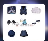 Genshin Impact Fest 2026 Arlecchino The Knave Wanderer Columbina Black Blue Pink Outfit Cosplay Costume