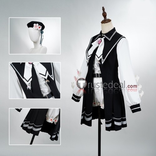Magical Girl Witch Trials Mahou Shoujo no Majo Saiban Sakuraba Emma Black White Outfit Cosplay Costume