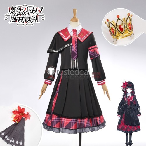 Magical Girl Witch Trials Mahou Shoujo no Majo Saiban Nikaido Hiro Red Black Uniform Cosplay Costume 2