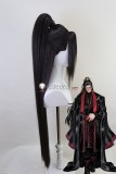 Limbus Company The Lord of Hongyuan Hong Lu Emil Sinclair Jia Qiu Vergilius Grey Black Blue Ponytail Styled Cosplay Wig