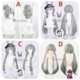 Zootopia Officer Judy Hopps Bun Gijinka Braid Grey Ponytails Cosplay Wig