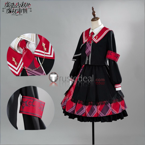 Magical Girl Witch Trials Mahou Shoujo no Majo Saiban Nikaido Hiro Red Black Uniform Cosplay Costume
