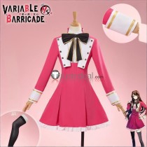 Variable Barricade Hibari Toujou Pink Uniform Cosplay Costume