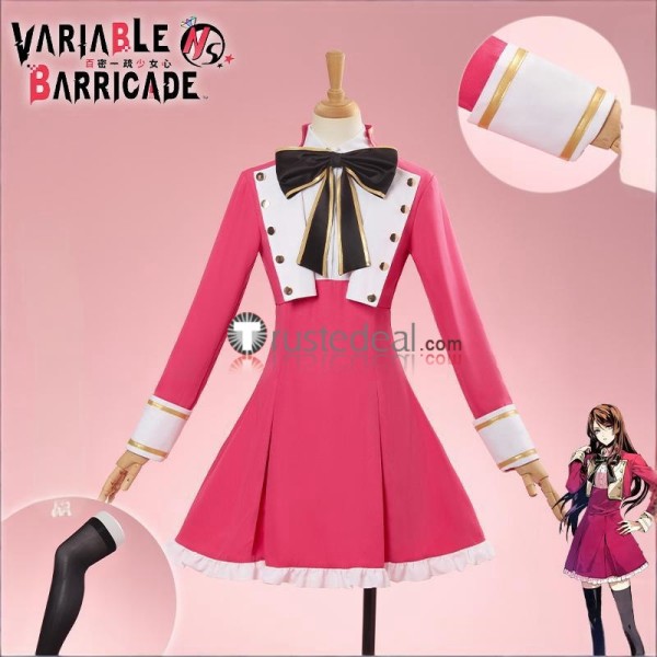 Variable Barricade Hibari Toujou Pink Uniform Cosplay Costume