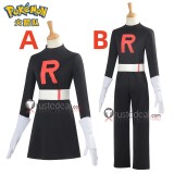Pokemon Team Rocket Male Female Black Cosplay Costume