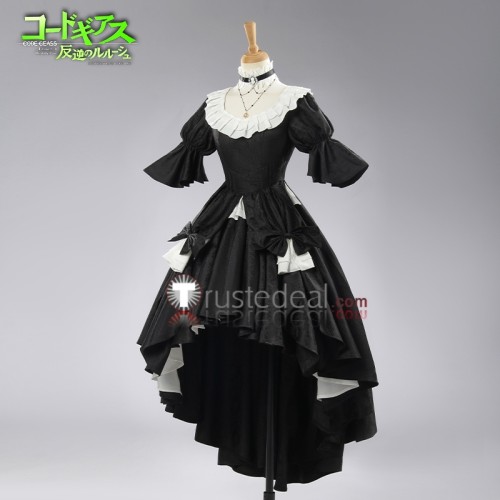 Code Geass C.C. Black Formal Dress Cosplay Costume