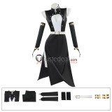 Kimetsu no Yaiba Demon Slayer Tengen Uzui Genderbend Female Black Cosplay Costume