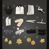 Touken Ranbu Higekiri Kiwame White Cosplay Costume