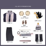 Magical Girl Witch Trials Mahou Shoujo no Majo Saiban Hasumi Leia Dark Blue Uniform Cosplay Costume