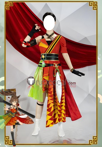 Uma Musume Pretty Derby Everlasting Sweet Treat Aston Machan Valentine Mr.C.B Dazzling Kabuki Flower New Year Cosplay Costume