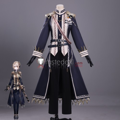Magical Girl Witch Trials Mahou Shoujo no Majo Saiban Hasumi Leia Dark Blue Uniform Cosplay Costume