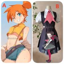 Pokemon Trainer Misty Manga Roxanne Cosplay Costume