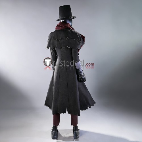 Bloodborne the First Hunter Gehrman Black Red Cosplay Costume