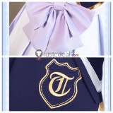 Uma Musume Pretty Derby Summer Blue White Winter Uniform Cosplay Costume
