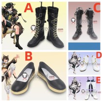 NU Carnival Garu Blade Maid Black White Cosplay Shoes Boots