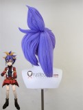 YuGiOh Jaden Yuki Celina Serena Purple Ponytail Orange Brown Styled Cosplay Wig