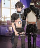 NU Carnival Rei Garu SR Black Cosplay Costume