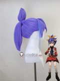 YuGiOh Jaden Yuki Celina Serena Purple Ponytail Orange Brown Styled Cosplay Wig